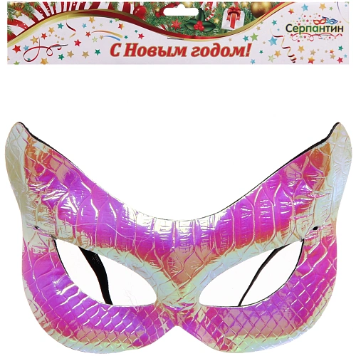 Маска карнавальная Маркиза, микс (синий,бел, розовый)_11