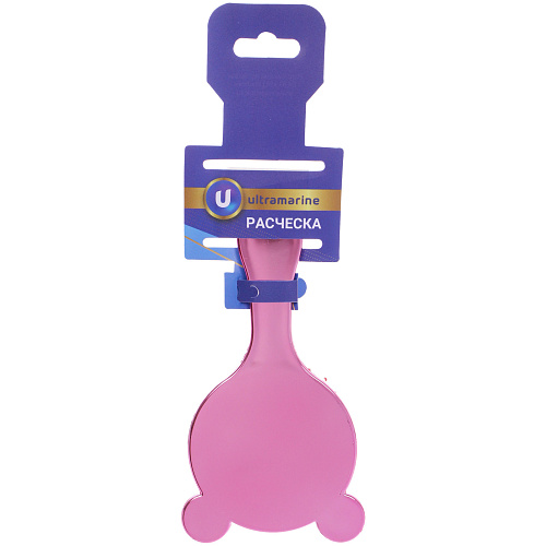 Расческа массажная детская зеркальная ЛАВАНДА, мишки, микс 4 цвета, 716см (блистер Ultramarine)_4