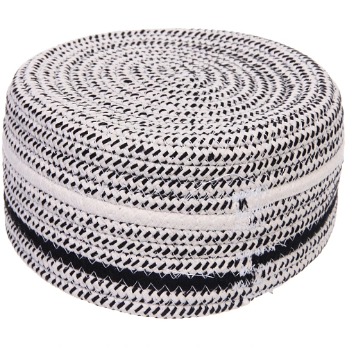 Корзинка вязаная интерьерная ВАЛЬТА, цвет черныйбелый, 1810см, (лейбл селфи)_3