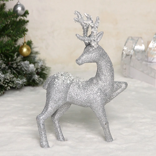 Фигурка новогодняя MAGIC "Блестящее копытце" 22*33*7 см, Серебро