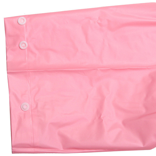 Дождевик-плащ детский Радуга с капюшоном,регулирманжет,с отделпод рюкзак, цвет бело-розовый, размер XL(9557см) ДоброСад_4