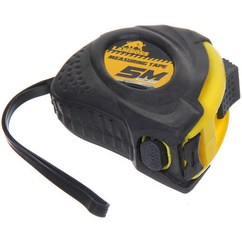 Рулетка Lamboss два фиксатора обрезиненный корпус 5М_5