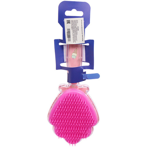 Расческа массажная детская ФРАТТИ БУМ, единорожек  Нейко, форма ракушка, 206,5см (блистер Ультрамарин)_4