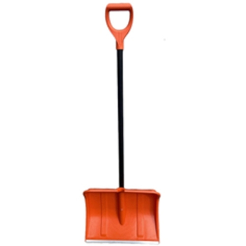 Лопата снеговая "Вьюга-3 Люкс" (ал.пл) 380х365 мм с металл. чер. и V-обр ручкой