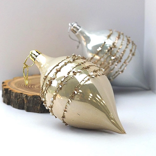 Набор украшений SHINE Star Thread 13,8х6,5 см (2 шт), light champagnesilver_6