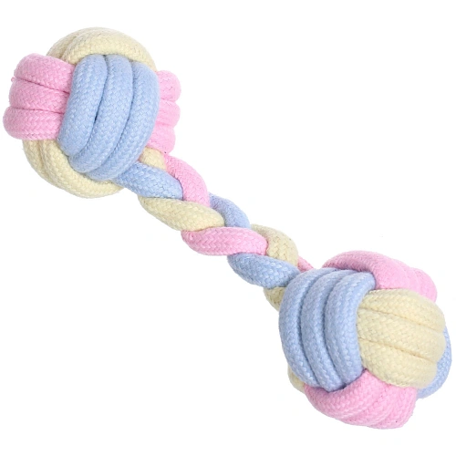 Игрушка - канат для собак мелких и средних пород ЛЮБИМЫЙ БРО, цвет как на фото, 18см  90гр (лейбл)_3