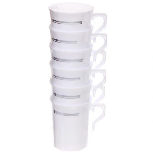 Кружка 220мл "DOLCE VITA" в наборе 6шт, белая