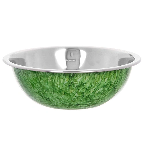 Миска из нержавеющей стали 0,7л 18см цветное покрытие "гранит"