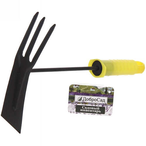 Мотыжка комбинированная грабелькибороздовичек 2215 см пластиковая ручка ДоброСад_7