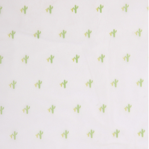 Дождевик-плащ 120 Мкрн 11062см Кактусы с капюшоном и завязками, на кнопках, ДоброСад_5