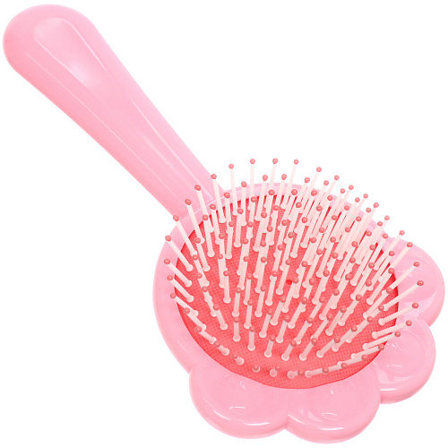Расчёска массажная детская ЛАПОЧКА, цвет пудровый, 17891см (коробка PVS)_4