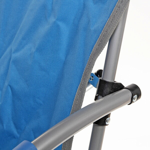 Кресло складное с подлокотниками до 100кг 545070 см синее_9