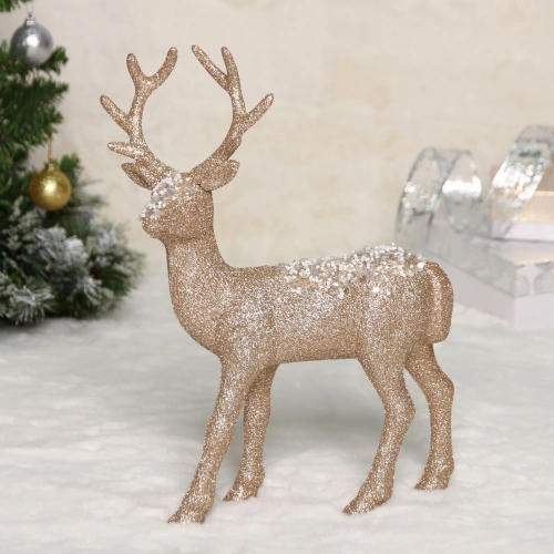 Фигурка новогодняя MAGIC "Лесной олень" 32*22*6 см, Шампань