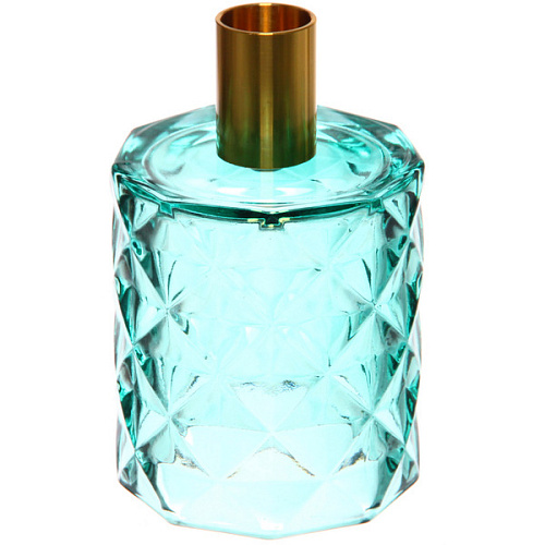 Подсвечник "Грани" 7,8*13 см, Изумруд