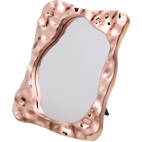 Зеркало настольное "ЭЛАНТРА", прямоугольник, цвет золото, 22,5*18см