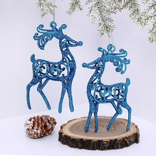 Подвеска Волшебные рога 10 см (набор 2 шт), голубой_7