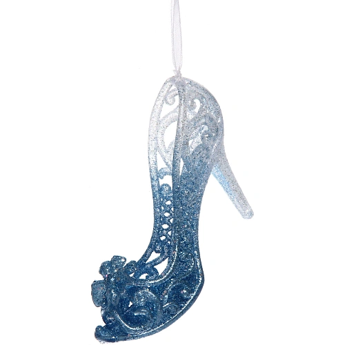 Подвеска Волшебная туфелька 7,512 см, БелыйГолубой_2
