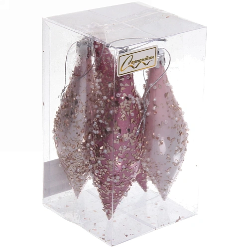 Набор украшений SHINE Shining icicles 14,5х4 см (4 шт), rose pinkbaby pink_4