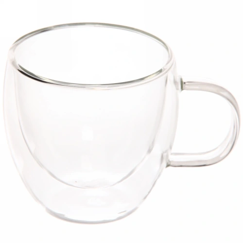 Кружка стеклянная с двойными стенками 220мл "Хай-Тек" LCWB1314