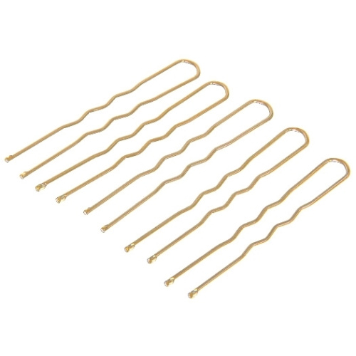 Шпильки для волос 50шт "Классика", цвет золото 4,5см