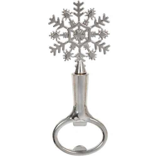 Открывалка для бутылок "Снежинка", цвет серебро