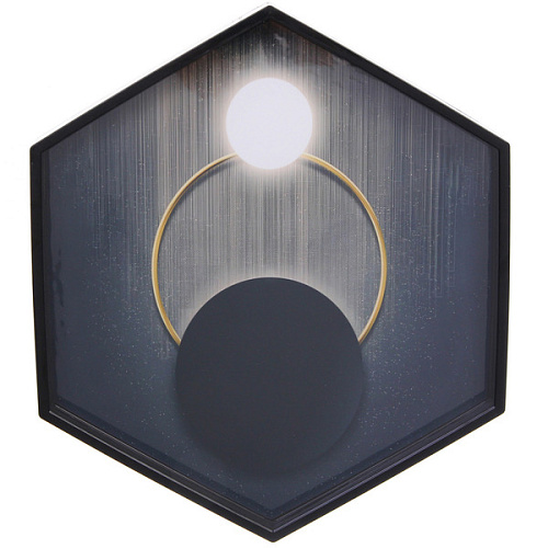 Часы настенные + пано 2шт  HOME STYLE Незнакомка, черный корпус_18