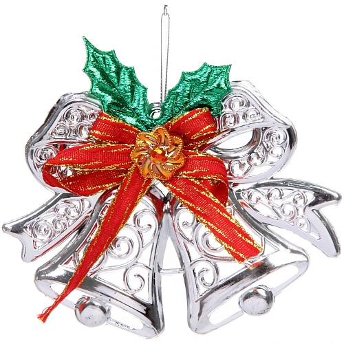 Подвеска "Зимние колокольчики" 13 см, серберо