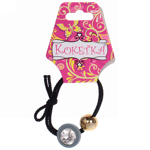 Резинка для волос 1шт Krasa - Kiki, микс 5 цветов, d-55см_10