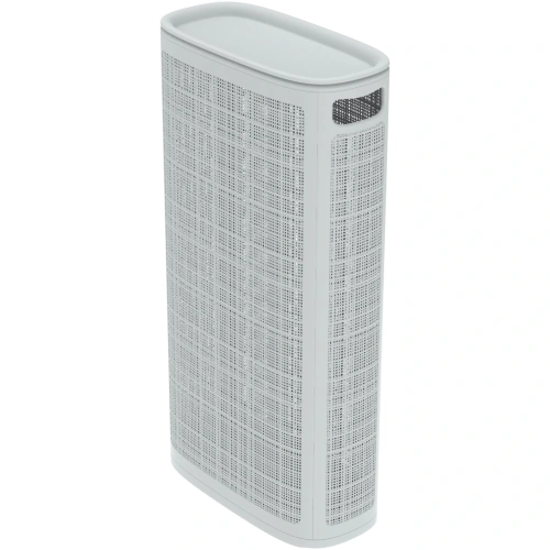 Корзина для белья Лён 60л плетёная 43×20×80см серый