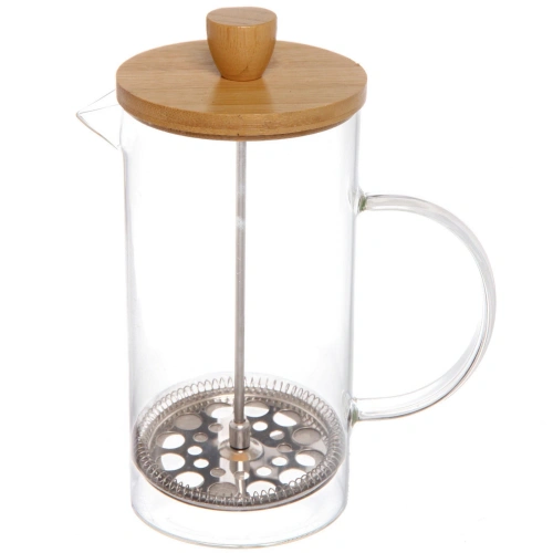 Френч-пресс 1000мл "Хай-Тек" с бамбуковой крышкой