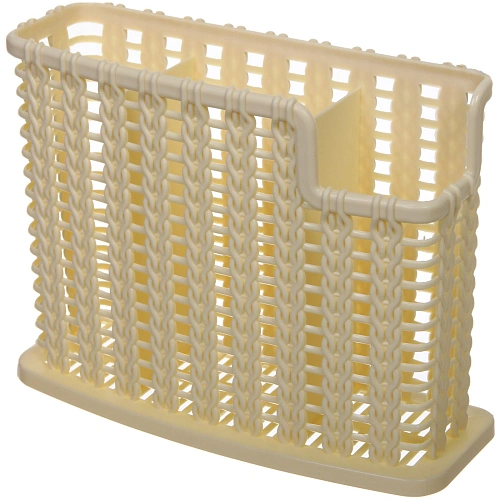 Подставка для столовых приборов пластиковая Косичка 18,5146см 3секции_3