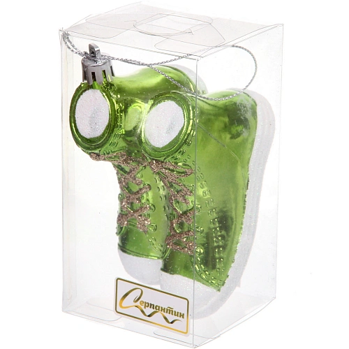 Елочная игрушка Стильные кеды 695,5 см, Салатовый_2