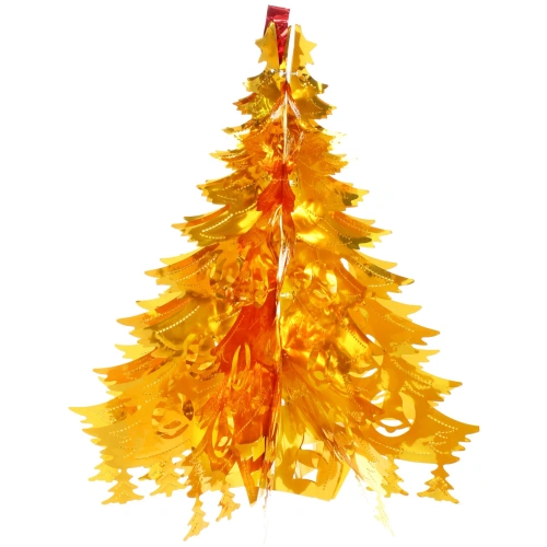 Украшение фольгированное "Волшебная ёлочка" d-40 см, Золото