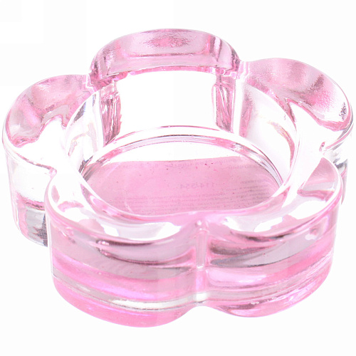 Подсвечник "Tea-цветок" 6,5*2,5см цвет розовый