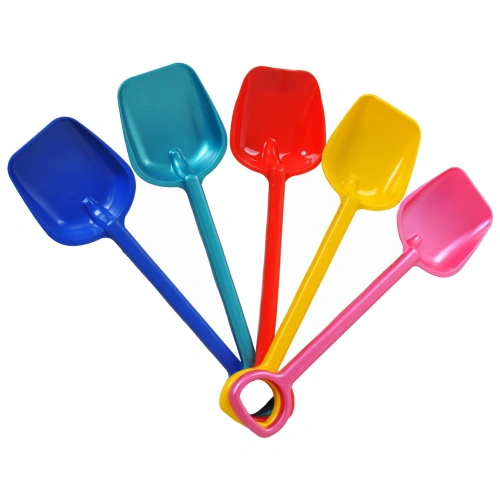 Лопатка детская пластиковая 49 см, цвет МИКС