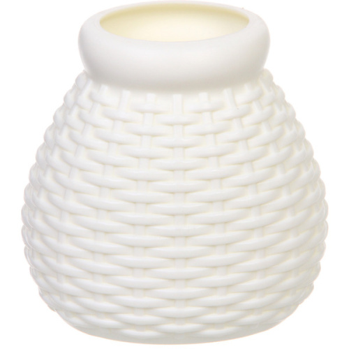 Ваза из пластика "Дениз" 9*7см цвет белый