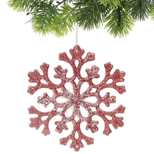 Подвеска Снежный день 10 см, Янтарь_4