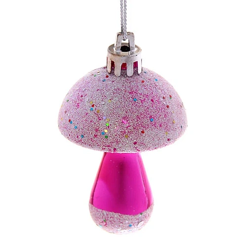 Серпантин Украшение елочное Игрушка Грибочки(6шт) 7см 7АDС6-А1106Н_3