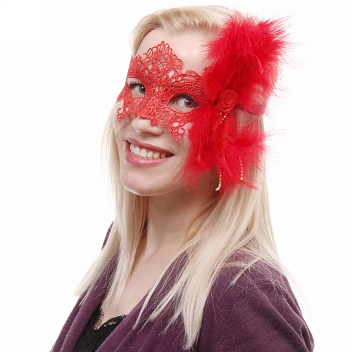 Маска карнавальная Восточные сказки, микс (красныйчерный)_4