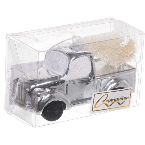 Ёлочная игрушка Новогодний экспресс 4911 см, серебро_8