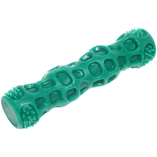 Игрушка жевательная для средних и крупных пород собак "Палочка", цвет  темно-зеленый,, с пищалкой, 18*3,5см