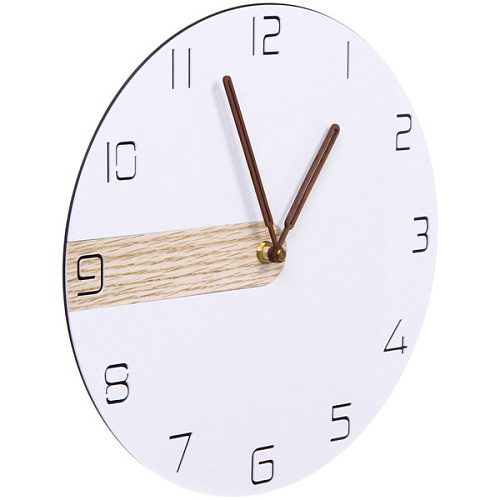 Часы настенные LOFT HOME  30см белые_3