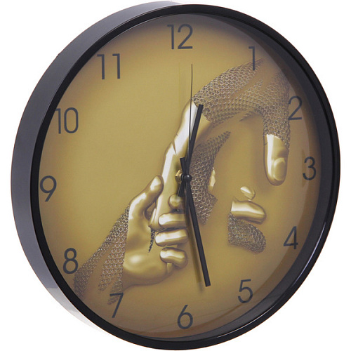 Часы настенные + пано 2шт  HOME STYLE  Любовь, черный корпус_21