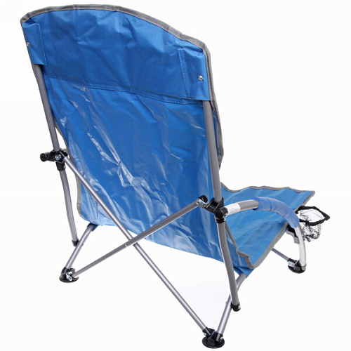 Кресло складное с подлокотниками до 100кг 545070 см синее_5