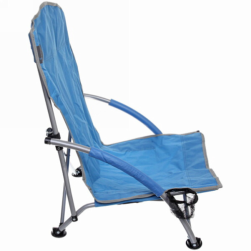 Кресло складное с подлокотниками до 100кг 545070 см синее_4