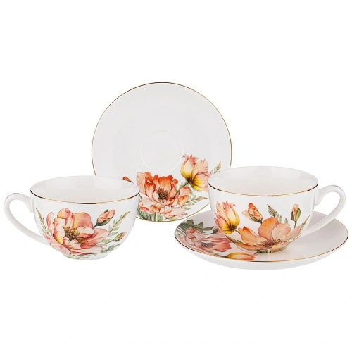 Чайный набор 4 предмета "SENSE" (2кружки 280мл+2блюдца)