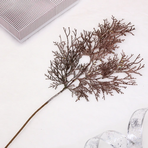 Ветка декоративная "Симфония леса" 80 см, Шоколад