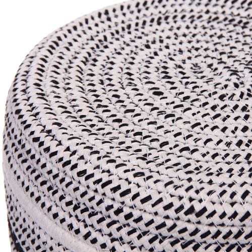 Корзинка вязаная интерьерная ВАЛЬТА, цвет черныйбелый, 1810см, (лейбл селфи)_4