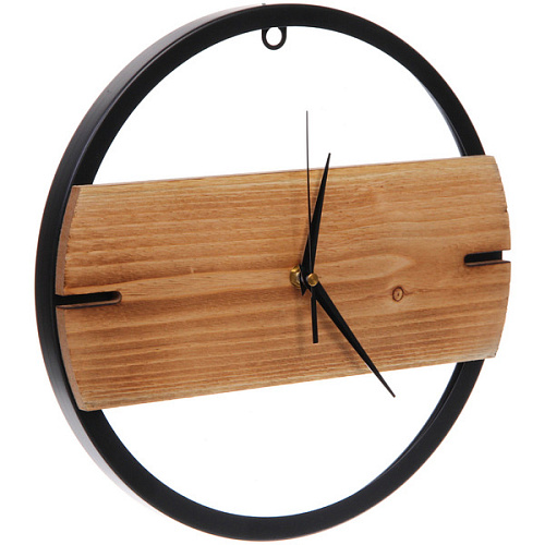 Часы настенные LOFT HOME  30см, дерево_3