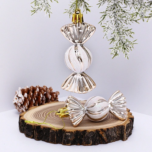 Ёлочные игрушки Таинственное очарование Конфетки 8 см (набор 2шт), шампань_12